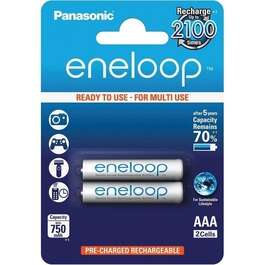 BATTERY  PANASONIC ENELOOP AAA 750 2BP