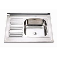Stainless steel sink 800X600  POLISHED