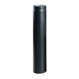 Flue pipe 150 mm 1 m black