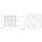 GRILLE VENTILATION  N10RC 148x153mm REGULEERITAV, KREEM