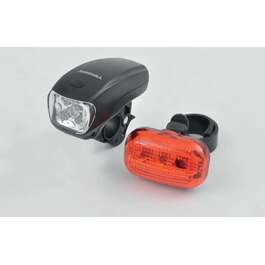 BIKE LIGHT TIROSS LED 5 FRONT + REAR LIGHT