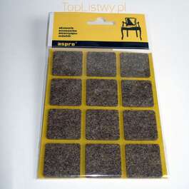 Войлок МЕБЕЛЬНЫЙ А-40004-04-001 КОРИЧНЕВЫЙ 12ШТ/УПАКОВКА 28Х28ММ