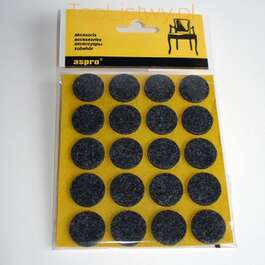 МЕБЕЛЬНЫЙ ВОЙЛОК A-40002-01-020 ЧЕРНЫЙ 20ШТ/УПАКОВКА ø20ММ