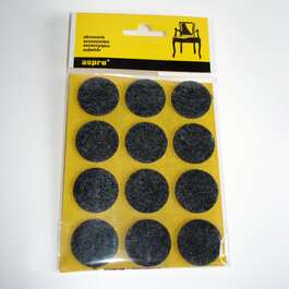 МЕБЕЛЬНЫЙ ВОЙЛОК A-40002-02-012 ЧЕРНЫЙ 12ШТ/УПАКОВКА ø28ММ