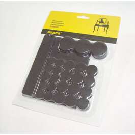 ВОЙЛОК МЕБЕЛЬНЫЙ А-40002-10-038 ЧЕРНЫЙ 38ШТ/УПАКОВКА