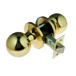 Knob Lock 587 PS Brass