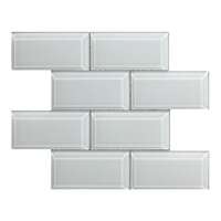 MOSAIC 30X30 METRO BEVEL WHITE MOSAIC 30X30 METRO BEVEL WHITE