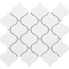 MOSAIKKI 30.5X28.5 TECH FLAME WHITE GLOSSY