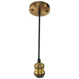Ceiling Light Wire with Socket TESLA E27 Old Bronze 1m