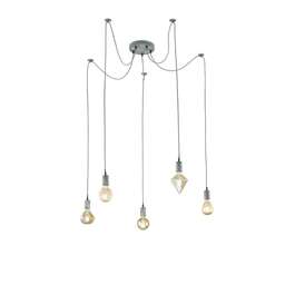VALGUSTI TRIO CORD 5x60W E27 RIPP