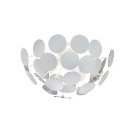 VALGUSTI TRIO DISCALGO 3x40W E14 VALGE