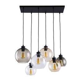 VALGUSTI CUBUS 6X60W E27 SUITSU/AMBER/LÄBIPAISTEV