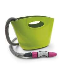 AQUAPOP 30 m Expandable Hose with Basket, Lime