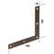 FLAT CORNER BRACES 100X15MM brown FLAT CORNER BRACES 100X15MM brown