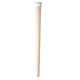 MÖÖBLIJALG 710MM PUIT, KINNITUS VALGE