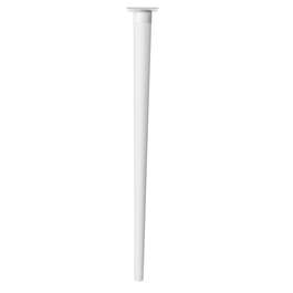 MÖÖBLIJALG 710MM PUIT VALGE, KINNITUS VALGE