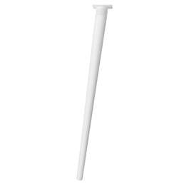 MÖÖBLIJALG KALDEGA 710MM PUIT VALGE,KINNITUS VALGE