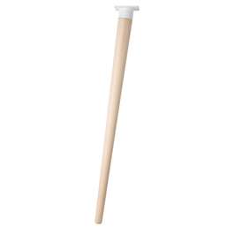 MÖÖBLIJALG KALDEGA 710MM PUIT, KINNITUS VALGE