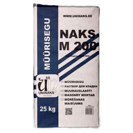 РАСТВОР ДЛЯ КЛАДКИ UNINAKS M200 PR3 25kg РАСТВОР ДЛЯ КЛАДКИ UNINAKS M200 PR3 25kg