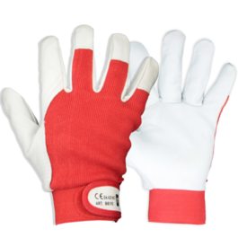 GLOVES KITSENAHAST 8609/202 VELCROGA PUNANE L/9