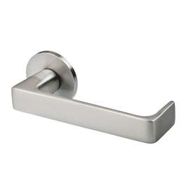 DOOR HANDLE VAL51 FOR EXTERIOR DOOR BRASS/STAINLESS TONE