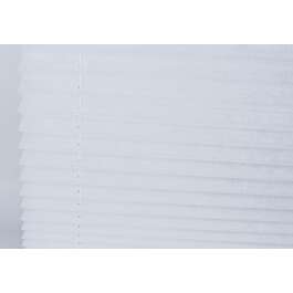PLISEERKARDIN 55X150CM VALGE