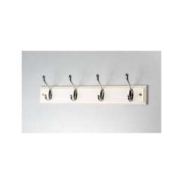 Rack 4 valkoinen mänty/kromi