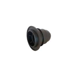 LAMP HOLDER  E27 KEERMEGA JA RÕNGAGA BLACK