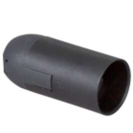 LAMP HOLDER  E14 PLASTIK BLACK