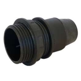 LAMP HOLDER  E14 KEERMEGA JA RÕNGAGA BLACK