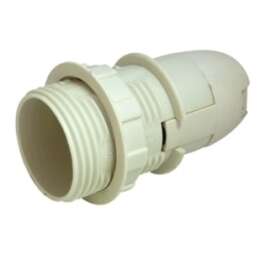 LAMP HOLDER  E14 KEERMEGA JA RÕNGAGA White