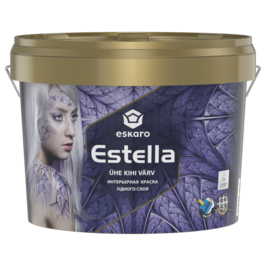 КРАСКА ДЛЯ СТЕН ESKARO ESTELLA 9L БЕЛЫЙ МАТ