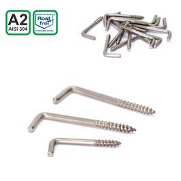 L-HOOK SCREW  A2 3,3x40x16 GV
