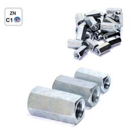 COUPLING NUT  ZN 16X50 2 TK/PK