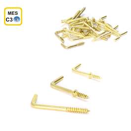 L-HOOK SCREW  MESSING 2,5x25x11 GV