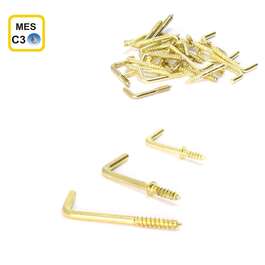 L-HOOK SCREW  MESSING 2,7x30x14 GV
