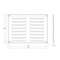 GRILLE VENTILATION  260X190 MET. MR2619