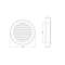GRILLE VENTILATION  D100 PLAST VR100