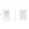 GRILLE VENTILATION 250X170 PLAST. N25R GRILLE VENTILATION 250X170 PLAST. N25R