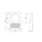 GRILLE VENTILATION  NA12 250X180/D125