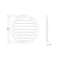 GRILLE VENTILATION MR100B D100 brown GRILLE VENTILATION MR100B D100 brown