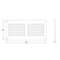 GRILLE VENTILATION  MR2010B 200X100 PRUU