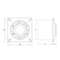 VENTILAATOR A6 L100W D100mm White LÜLITIGA