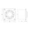 VENTILAATOR A6 L125 D125mm VALGE VENTILAATOR A6 L125 D125mm VALGE