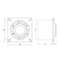 VENTILAATOR A6 L125W D125mm VALGE LÜLITIGA VENTILAATOR A6 L125W D125mm VALGE LÜLITIGA