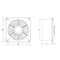 FAN  A6 L150 D150mm White