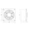 VENTILAATOR A6 L150W D150mm White LÜLITIGA