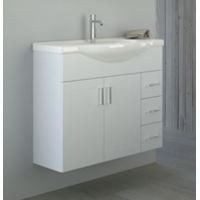 Bathroom Cabinet with Sink - Eternal 85 cm in White