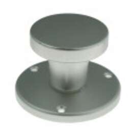 Round Door Knob Alux 7071 Silver