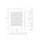 VENTREST NOVIPRO 150X200MM INDUSTRIAL White